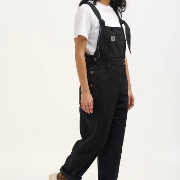 Lucy & Yak Denim - NWT Lucy & Yak "Easton Dungaree" Organic Cotton Overalls in Washed Black Size 2R